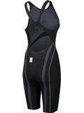 Arena Powerskin Carbon Core FX Open Back Kneelength - Black/Gold