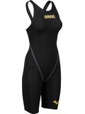 Arena Powerskin Carbon Core FX Open Back Kneelength - Black/Gold