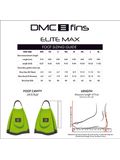 DMC Fins Elite Max Fins - Blue/Charcoal