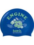 Engine Floral Swim Cap - Blue