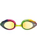 Arena Tracks Junior Mirrored Goggles - Violet/Fuchsia/Green