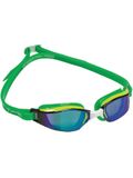 Michael Phelps XCEED Titanium Mirrored Goggles - Yellow & Green