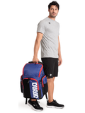 Arena Spiky 3 Backpack 45L - Navy/Red/White