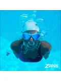 Zoggs Horizon Flex Swim Mask Titanium - Mirror Blue/Clear/White