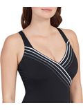 Zoggs Suffolk Concealed Underwire One Piece - Grey/White
