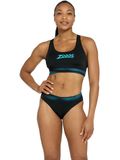 Zoggs Actionback Sports Bikini - Extender Light Blue