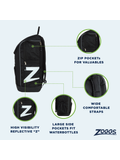 Zoggs Planet Backpack 33L - Black