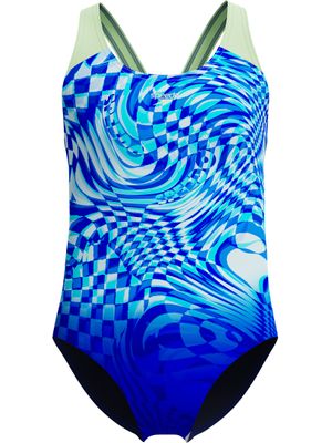Speedo Placement Splashback One Piece - Sapphire/Clover