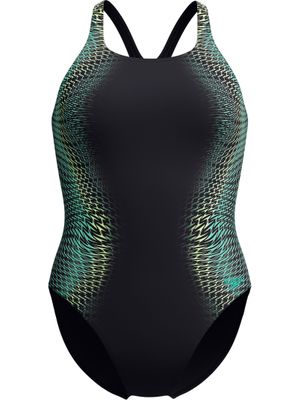 Speedo Tech Panel Splice Medalist One Piece - Turquoise Gem