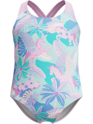 Speedo Toddler Girls Cross Back One Piece - Strawberry Crepe
