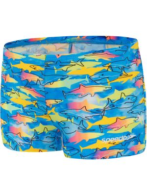 Speedo Toddlers Aqua Shorts - Fish/Lagoon Blue