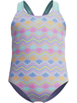 Speedo Toddler Girls Print One Piece - Bright Lavender