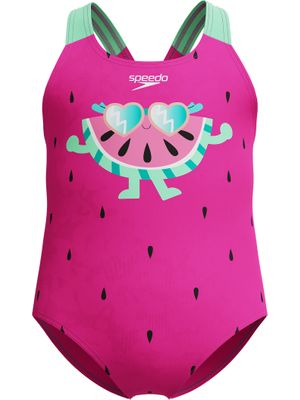 Speedo Toddlers One Piece - Watermelon/Neon Bubblegum