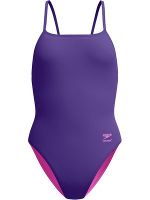 Speedo Solid Web Back One Piece - Acai Purple