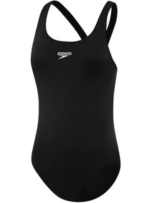 Speedo Girls Leaderback One Piece - Black