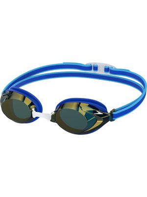 Speedo Vanquisher 3.0 Junior Goggles - Gold Mirror/Cobalt Pop/Cobalt