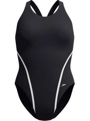 Speedo Movement Back One Piece - Black/Silver