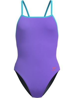 Speedo Solid Tri Back One Piece - Indigo Glow/Picton Blue