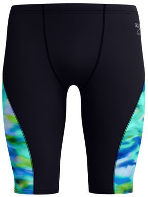 Speedo Spliced Printed Jammers - Sunset Grove/Black