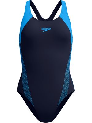 Speedo Hyperboom Splice Racerback One Piece - Lagoon Blue