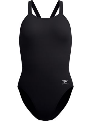 Speedo Solid Leaderback One Piece - Team Black