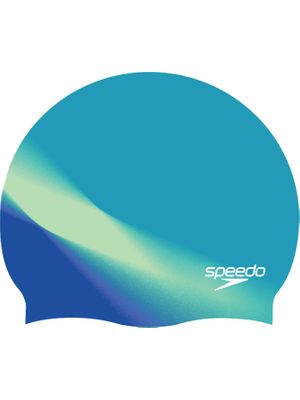 Speedo Multi Colour Swim Cap - Indigo Glow/White/Margarita Pink