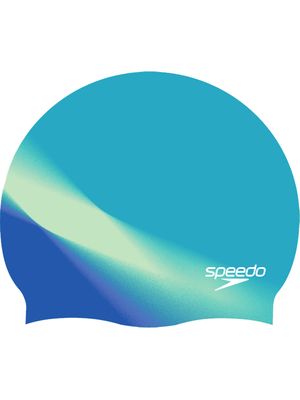 Speedo Multi Colour Swim Cap - Mayan Blue/Pale Clover/Deep Sapphire