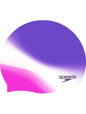 Speedo Multi Colour Swim Cap - Mayan Blue/Pale Clover/Deep Sapphire