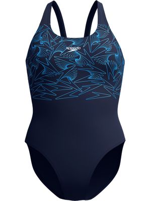 Speedo Hyperboom Placement One Piece - Lagoon Blue