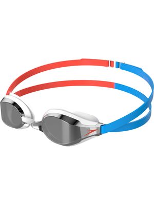 Speedo Fastskin Speedsocket 2.0 Goggles - Chrome Mirror/Red/Blue