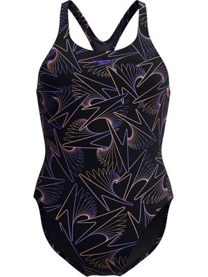 Speedo Hyperboom Allover Medalist One Piece - Bright Peach