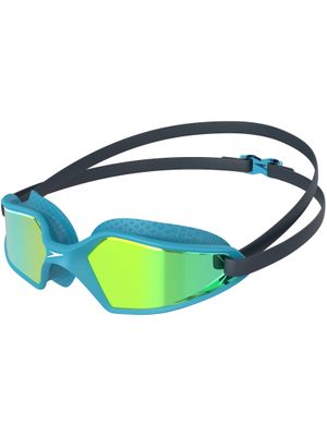 Speedo Hydropulse Junior Goggles - Yellow Gold Mirror/Navy/Blue Bay