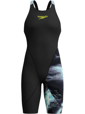 Speedo Fastskin Junior LZR Ignite Kneeskin - Electro Static/Black