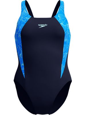Speedo Hyperboom Splice Muscleback One Piece - Lagoon Blue