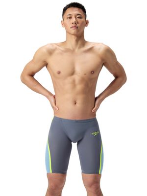 Speedo Fastskin LZR Pure Intent 2.0 Jammers - Grey Lead/Arcadia Blue/Hyper Yellow