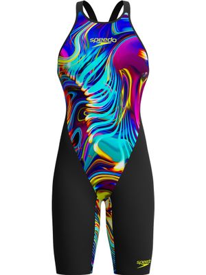 Speedo Fastskin LZR Pure Valor 2.0 Closedback Kneeskin - Black/Molten Blur