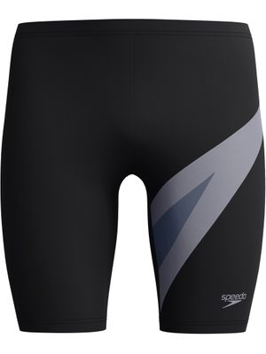 Speedo Mens Hyperboom Logo Jammers Anthracite/Grey