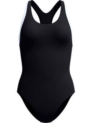 Speedo Double Racerback One Piece - Anthracite/White