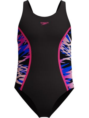 Speedo Hyperboom Splice Muscleback One Piece - Anthracite/Pink