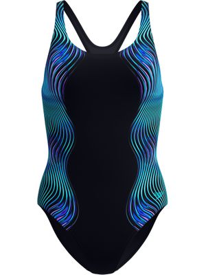 Speedo Engineered Print Medalist One Piece - Anthracite