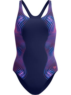 Speedo Engineered Print Medalist One Piece - Peacoat