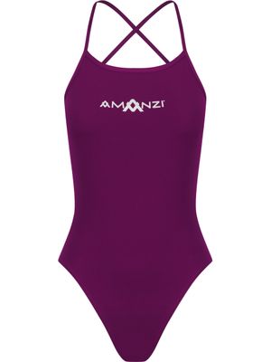 AMANZI Tie Back One Piece - Bordeaux