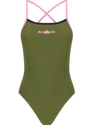 AMANZI Tie Back One Piece - Desert Blush
