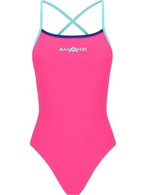 AMANZI Tie Back One Piece - Rose Water