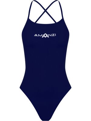 AMANZI Tie Back One Piece - Sapphire