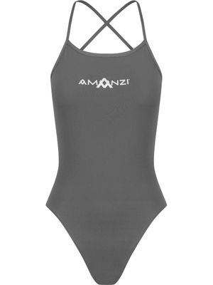 AMANZI Tie Back One Piece - Shadow