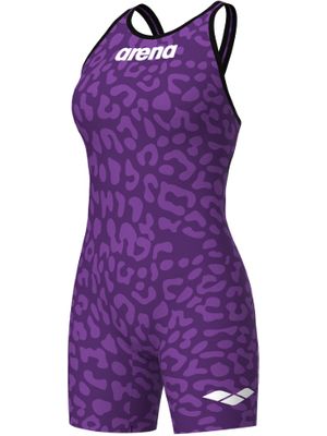 Arena Powerskin Carbon Air 2 Openback Kneeskin - Leopard Violet