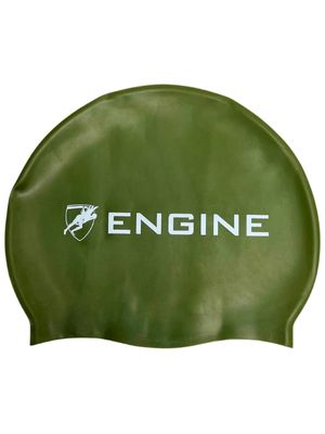 Engine Solid Swim Cap - Army
