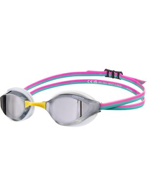 Arena Python Goggles - Silver Mirror/White/Fuchsia