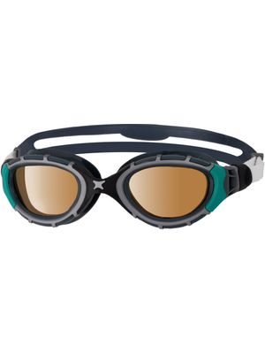 Zoggs Predator Flex Polarized Ultra Goggles Regular Fit - Polarized Copper/Black/Green